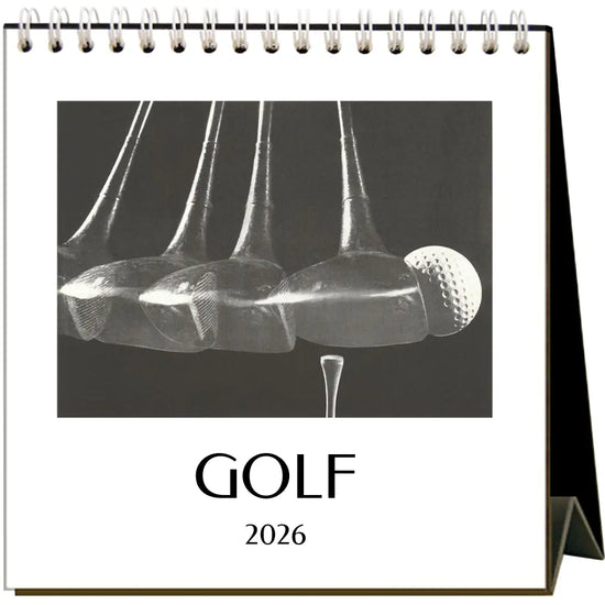 2026 Golf Desk Calendar