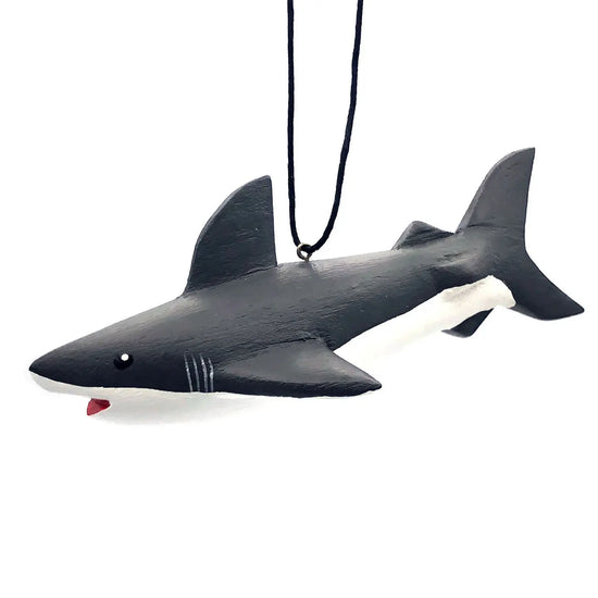 Great White Wood Ornament