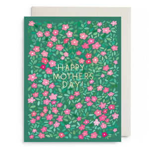 Green Petals Mother's Day Card