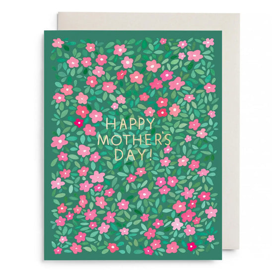 Green Petals Mother's Day Card