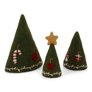 Green Christmas Tree Set