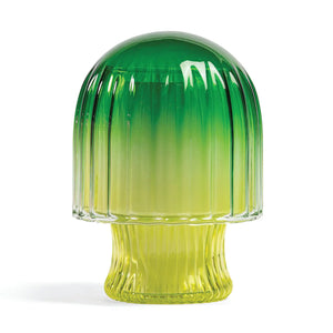 Green Mushroom Cloche Candle