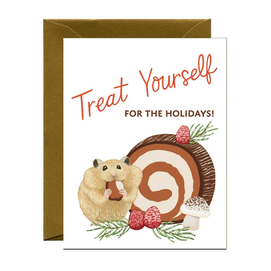 Treat Yourself Christmas Card