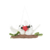 Mistletoe Kiss Turtledove Ornament