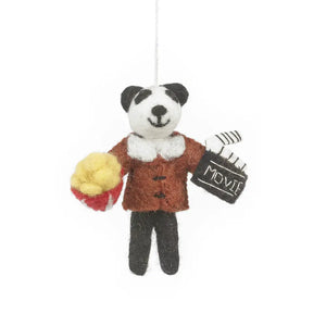 Movie Buff Panda Ornament