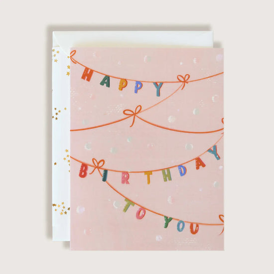 Happy Birthday Banner Card