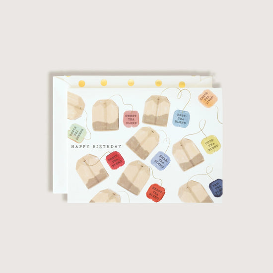 Happy Birthday Tea Card