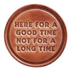 Good Time Leather Coaster