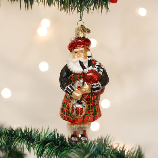 Highland Santa Ornament