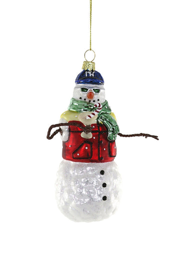 Hipster Snowman Ornament