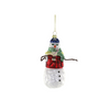 Hipster Snowman Ornament