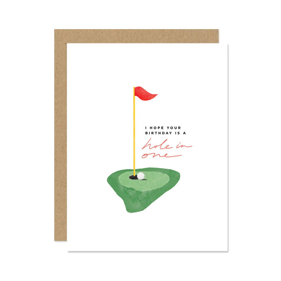 Hole in One Birthday Card