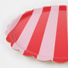 Red & Pink Stripe Tray