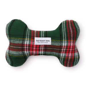 Plaid Flannel Dog Bone