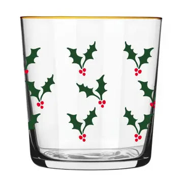 Holly Jolly Glass