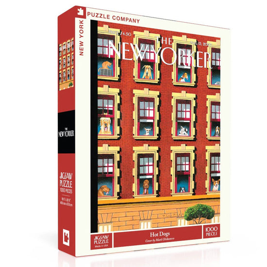 Puzzle box with a New York City building design on the cover