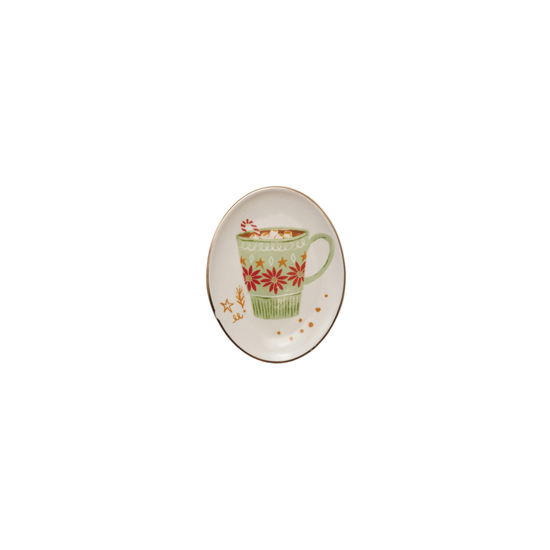 Oval Stoneware Cocktail Dish