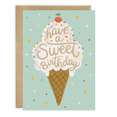 Ice Cream Birthday Card