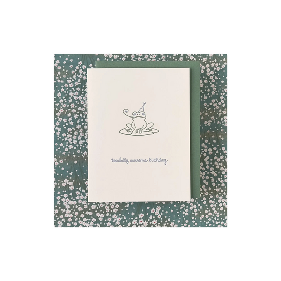Toadally Awesome Birthday Card