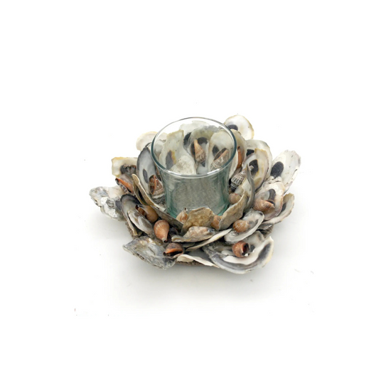 Oyster Shells Tea Light Holder