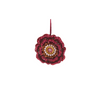Beaded Peony Ornament
