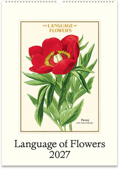2027 Language of Flowers Wall Calendar