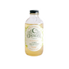 Bottle of Crescent Simple Syrup with a black cap on a white background