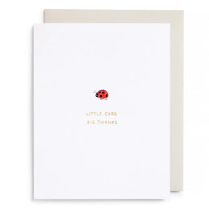 Little Card Big Thanks Card