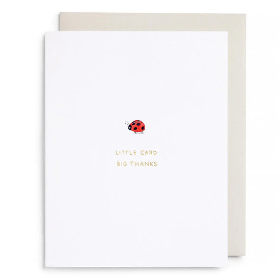 Little Card Big Thanks Card