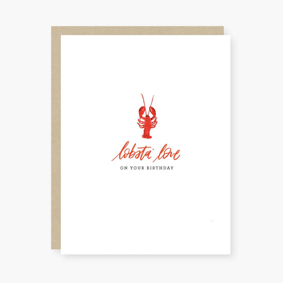Lobsta' Love Birthday Card