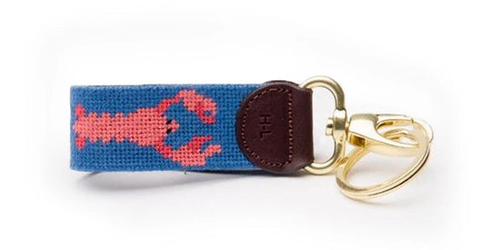 Faded Blue Lobster Key Ring