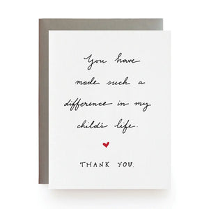 Made a Difference Card