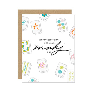 Mahjong Birthday Card