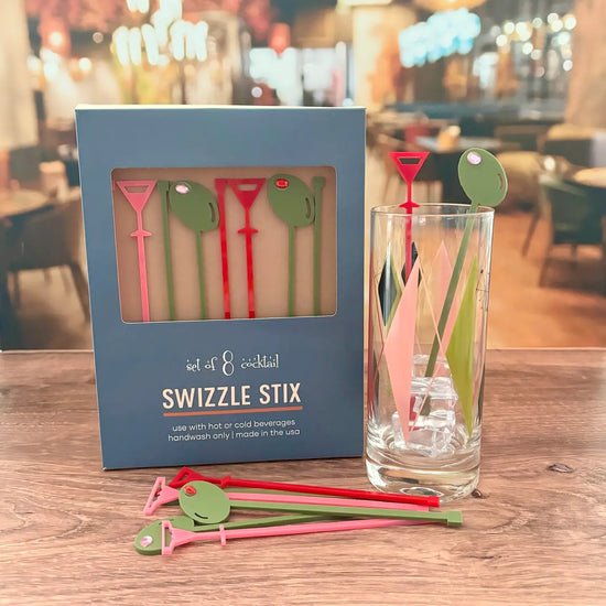 Martini & Olive Swizzle Stix