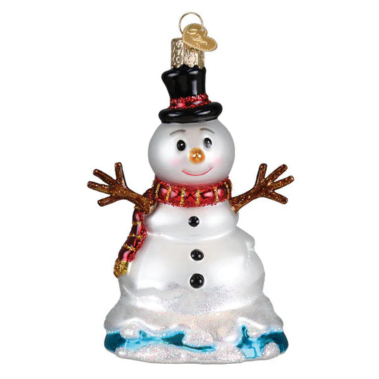 Melting Snowman Ornament