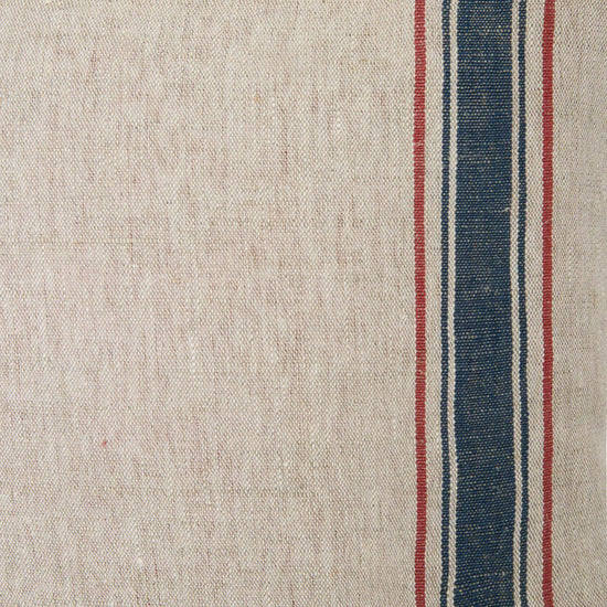 Menton Denim Stripe Linen Pillow