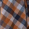 Blue & Orange Patchwork Merino Lambswool Throw