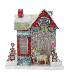 Merry & Bright Glitter Cottage