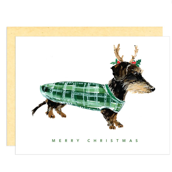 Merry Christmas Dog Card