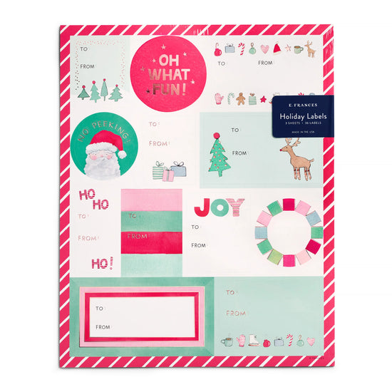 Merry Motif Gift Labels