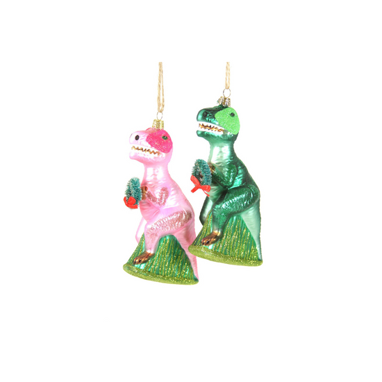 Merry T-Rex Ornament