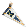 Univ of Michigan Pennant Ornament