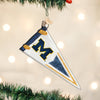 Univ of Michigan Pennant Ornament