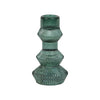 Large Green Glass Candle Holder