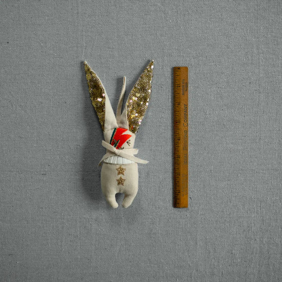 Mini Bowie Bunny Ornament