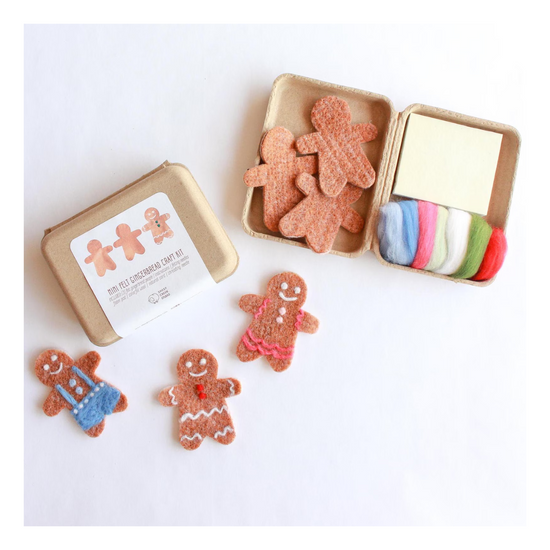 Mini Gingerbread Felt Craft Kit