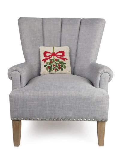 Mistletoe White Pillow