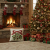 Mistletoe White Pillow