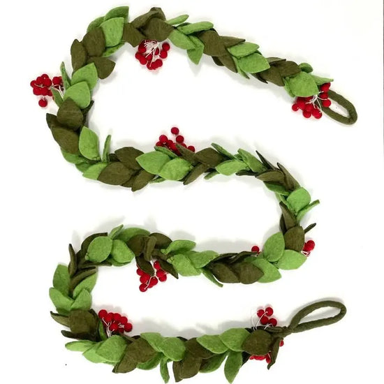 Wool Mistletoe Garland