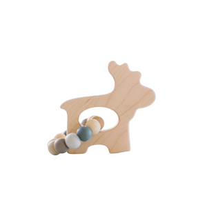 Wooden Moose Teether